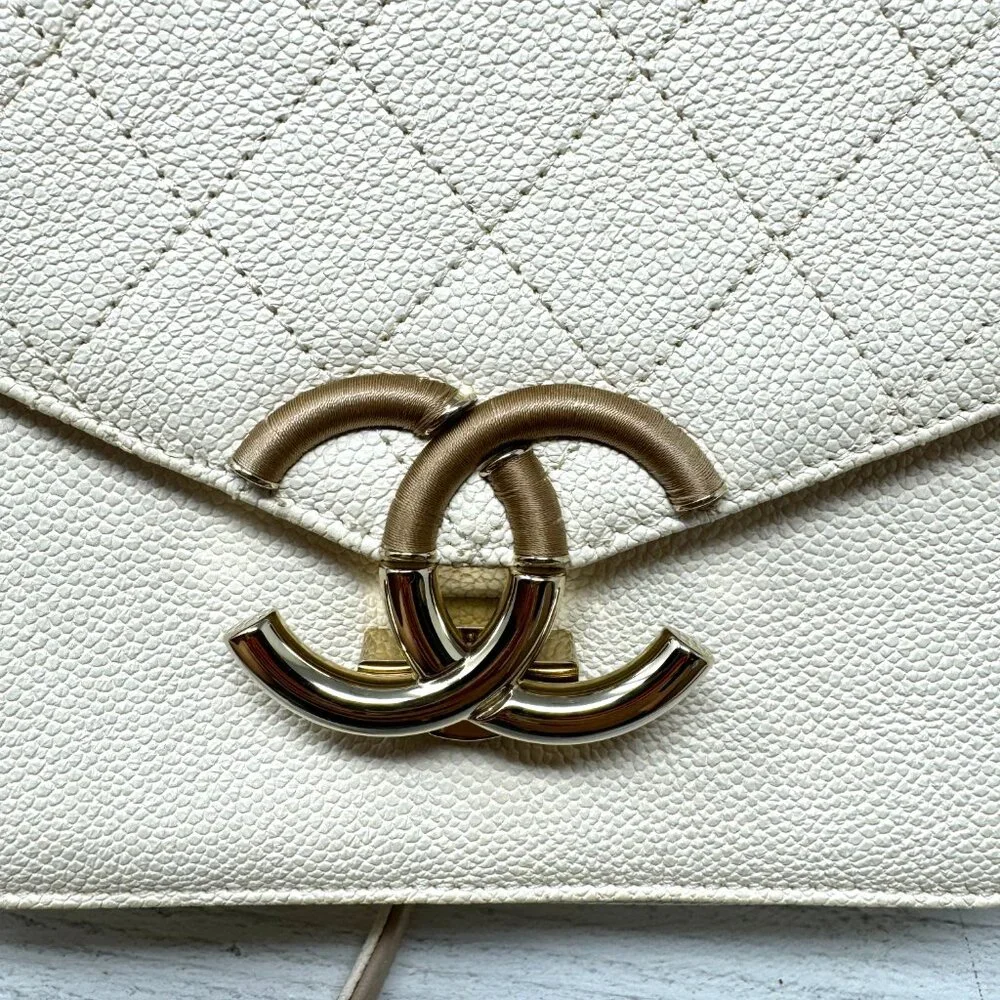 CHANEL Medium Caviar Cuba Top Handle Flap Satchel - Picture 11 of 16